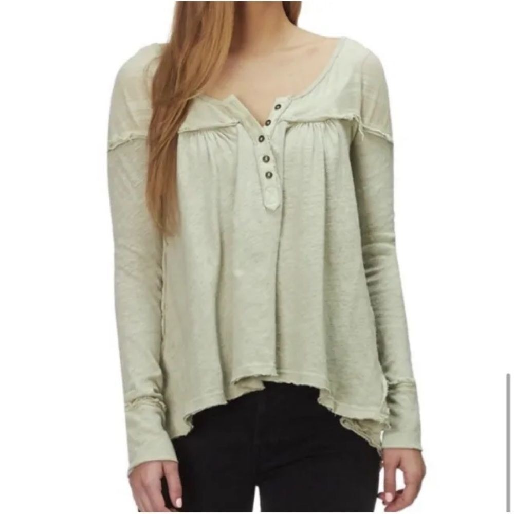 NWOT Free People WE THE FREE Down‎ Under Henley